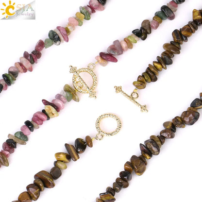 Natural Chip Stone Choker Necklace | Bohemia Crystal Bead Jewelry