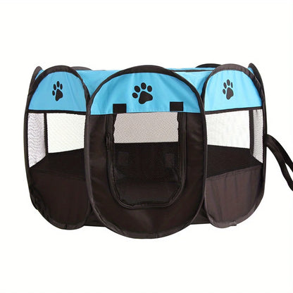 Classic-Style Portable Pet Playpen & Tent | Durable, Foldable, Comfort Design | Secure Outdoor Pet Bed for Cats & Dogs