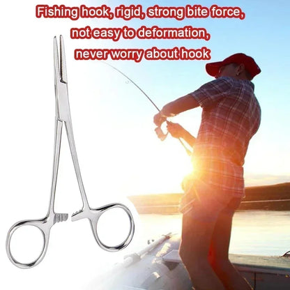 Stainless Steel Locking Forceps | Multi-Purpose Hemostatic Clamp for Fishing and Crafting