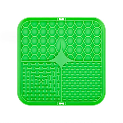 Pet Lick Silicone Mat Slow Feeder Dog Food Plate Bathing Distraction Sucker Training Feeder Supplies for Dogs