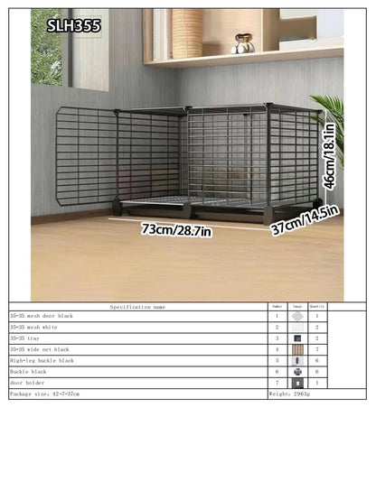 Large Indoor Rabbit Cage with Automatic Cleaning Toilet for Domestic Rabbits, Guinea Pigs, and Other Pets