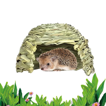 Hamster Grass Cave House For Small Animal Hideouts House Play Cave Habitat Decors For Ferrets Cage Pet Supply