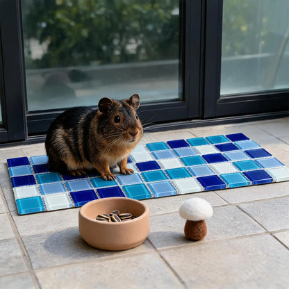 Rabbits Cooling Pad Scratch Resistant Pet Sleeping Cushion Hamster Cooling Mat For Dwarf Bunny Ferrets Squirrel Hedgehog