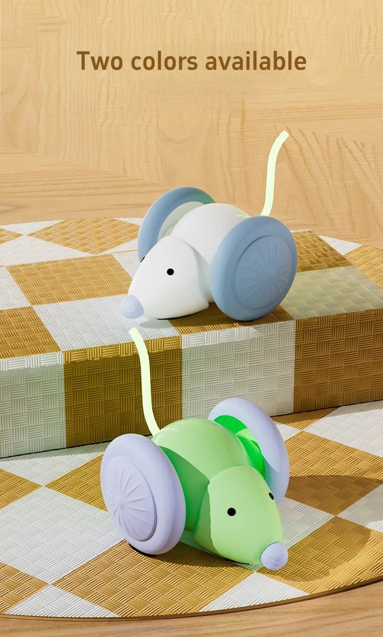 Pet Toys Interactive Cat Toy Electric Mouse Car Automatic Teaser Intelligent Obstacle Avoidance Pet Products Cat Accessories
