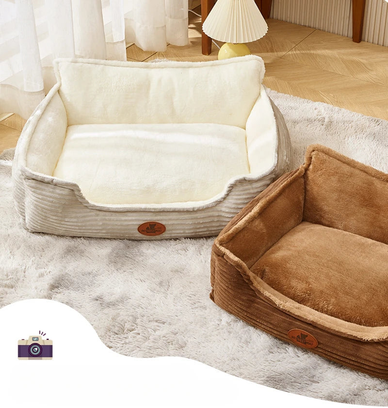 Pet Bed for Dogs and Cats Washable Dog Sofa for Small To Medium Breeds All-Season Mat Cozy Durable Dog Accessories Pet Supplies