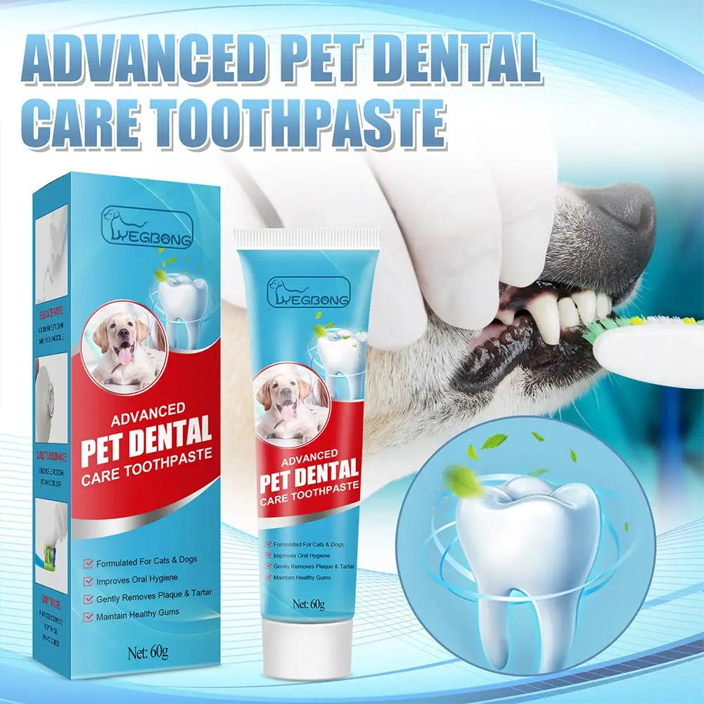 Pet Toothpaste for Cats & Dogs,Daily Oral Care Paste to Freshen Breath & Reduce Soft Plaque Buildup,Gentle Pet Dental Care Paste