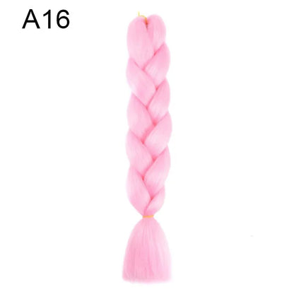 24-Inch Yaki Braids Ombre Jumbo Braiding Hair | Green Synthetic Hair Extensions for DIY Styles