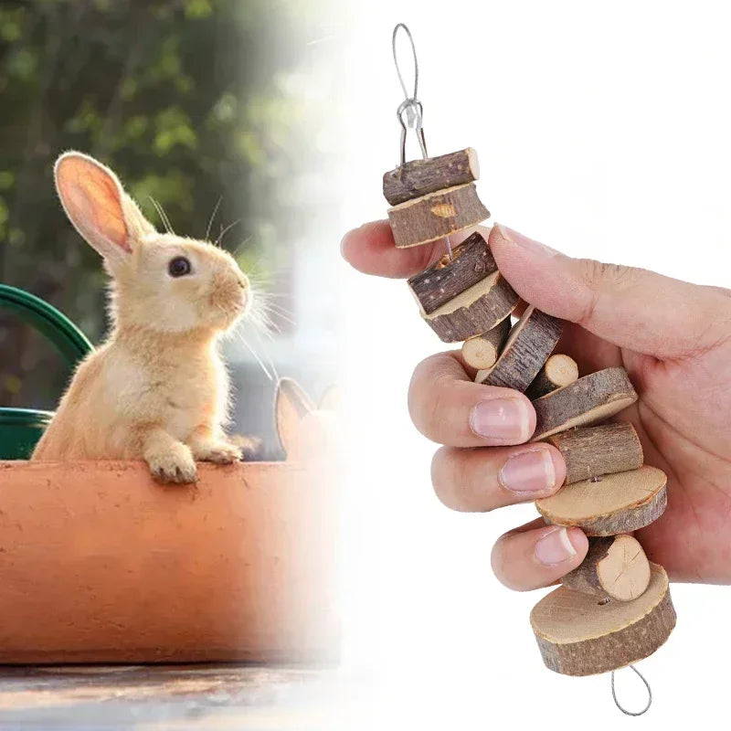 Hamster Rabbit Chew Toy Natural Wood Sticks for Small Pet Chinchilla Guinea Pigs Squirrels Tooth Grinding Toy Pet Supplies