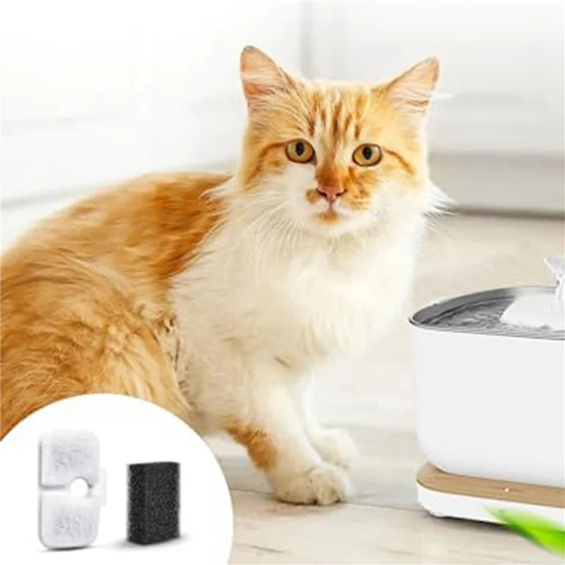 A27F-48X Pet Fountain Filters For PETLIBRO Dockstream Cat Water Fountain PLWF005/PLWF105/PLWF115 (2.5L/84Oz)