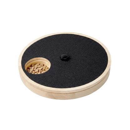 Rotating Dog Scratching Board Round Non-Slip Dog Nail Grinding Pad Wear-resistant with Treat Box Pet Slow Feeding Plate for Dogs