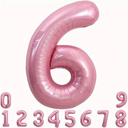 Pink Foil Number Balloon 40 inch | Birthday Party Decor