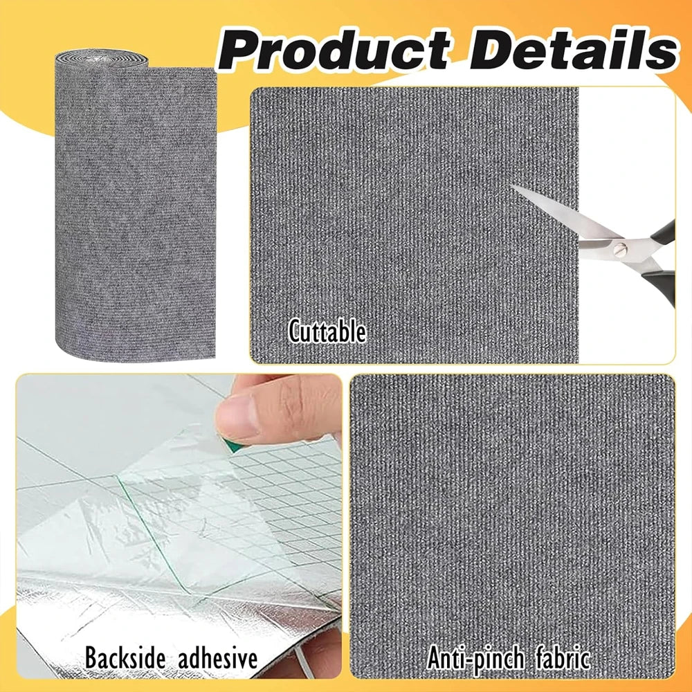 Self-Adhesive Rabbit Scratch Mat DIY Cuttable Bunny Cage Liner Anti-Slip Floor Carpet Protector Claw Care Easy Clean Accessories