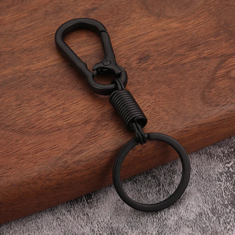 Vintage Brass Keychain Lanyard Snap Hook | Manual Rotate Carabiner Clip
