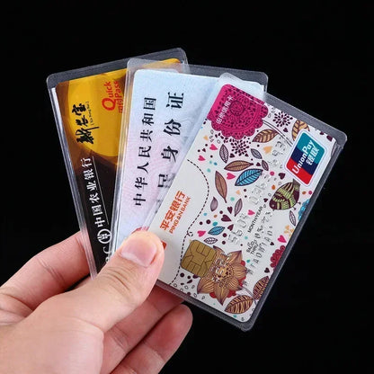 Transparent PVC ID Card Holder | Waterproof Credit Card Protector Pouch