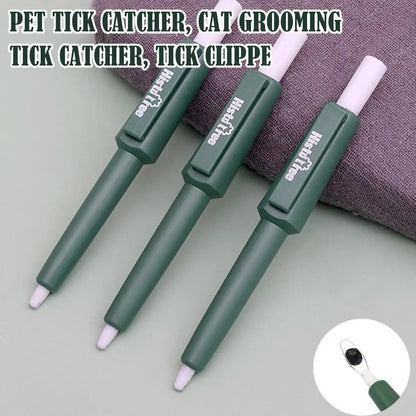 1 Pc Pet Tick Remover Tool Durable Family Pet Flea Control Waterproof Portable Rustproof Tick Removal Pen For Cat Dog And Humans