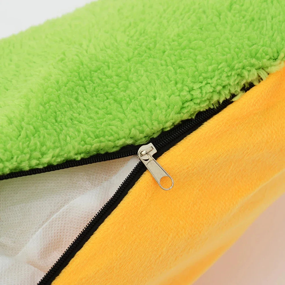 Pet Bed Hot Dog House Lounger Bed Kennel Mat Soft Fiber Pet Dog Puppy Warm Removable Washable Waterlon for Cats