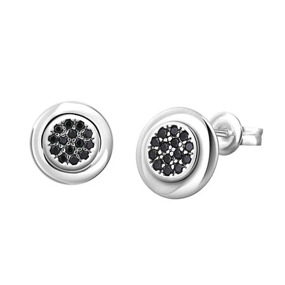 925 Sterling Silver Heart Shaped Zircon Earrings | Charming Girls Jewelry Gift
