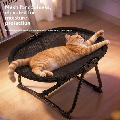 Elevated Pet Cot Bed for Dogs & Cats, All Seasons Breathable Pet Bed, Portable Foldable Outdoor Pet Supplies