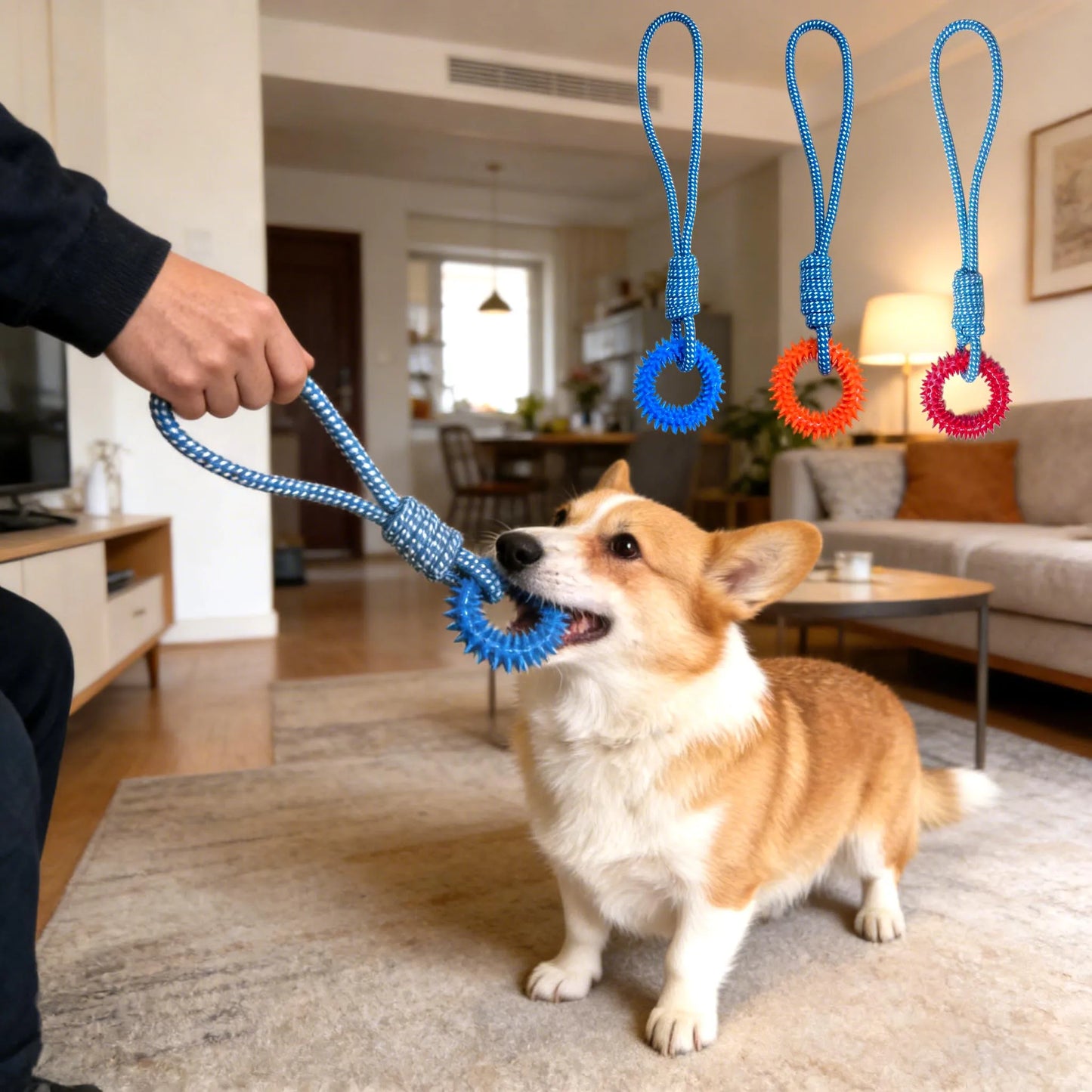 Dog Chew Toy Pet Tug Toy, Pet Interactive Training Toy for Small and Medium Dogs, Inside the room Training toy