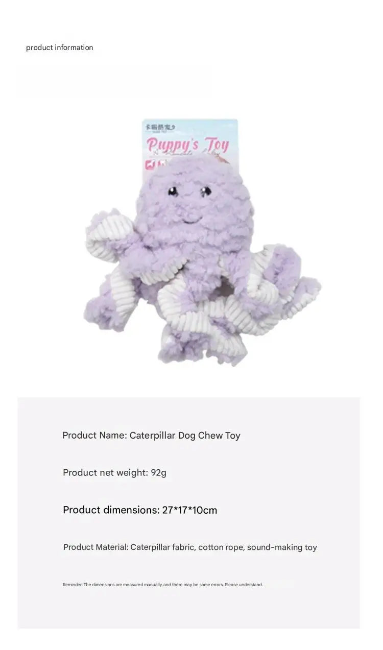 Plush Squeaky Dog Toys for Boredom, Chew Resistant Interactive Puppy Chew Toys for Medium Large Dogs
