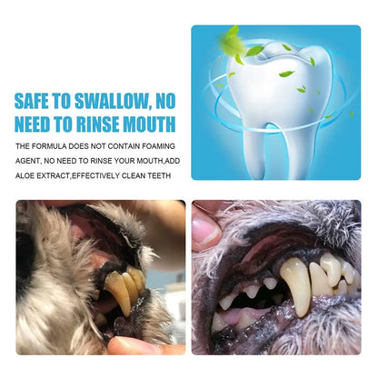 Pet Toothpaste for Cats & Dogs,Daily Oral Care Paste to Freshen Breath & Reduce Soft Plaque Buildup,Gentle Pet Dental Care Paste