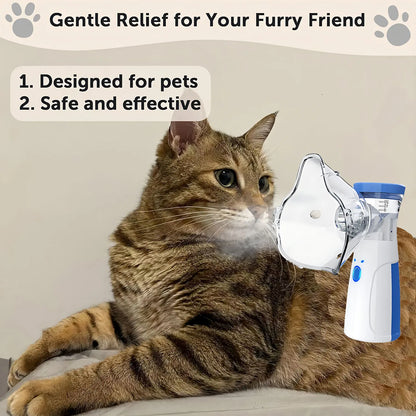 Pet Asthma Inhaler Nebulizer for Respiratory Relief Easy-to-Use Veterinary Animals Device Promotes Pet Health