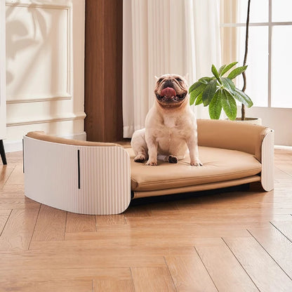 The kennel can be disassembled and washed, the pet sofa is universal cat kennel dog bed for all seasons