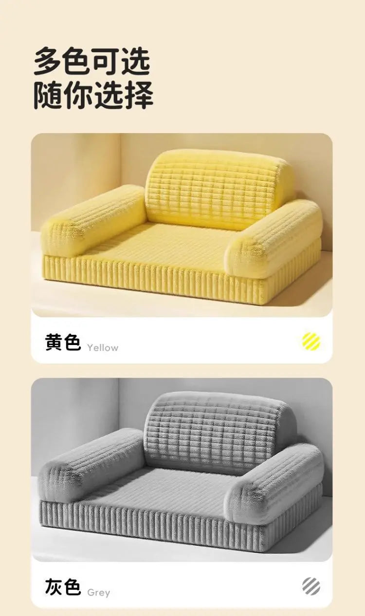 Pet Dog Bed for Small Dogs - Teddy/Bichon/Pomeranian, 4 Seasons Universal, Removable & Washable, Secure Sofa Bed for Winter