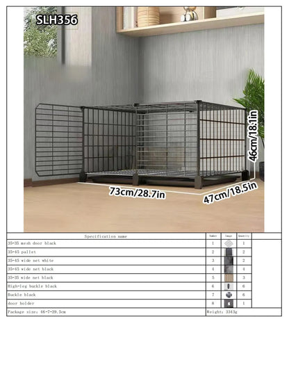 Large Indoor Rabbit Cage with Automatic Cleaning Toilet for Domestic Rabbits, Guinea Pigs, and Other Pets