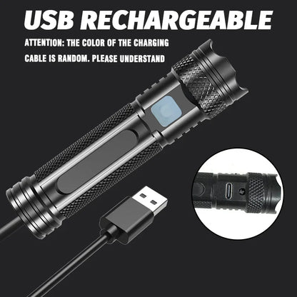 UV Flashlight Black Light | 365nm USB Rechargeable Mini Wood's Lamp