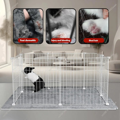 12Pcs 11.8"x 11.8" Guinea Pig Cage Mat Washable Reusable Little Pet Bedding Cage Liner Soft Warm Rabbit Mat Do Not Machine Wash