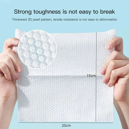 Disposable Face Towel | Soft Cotton Dry Rags for Washing and Drying Face