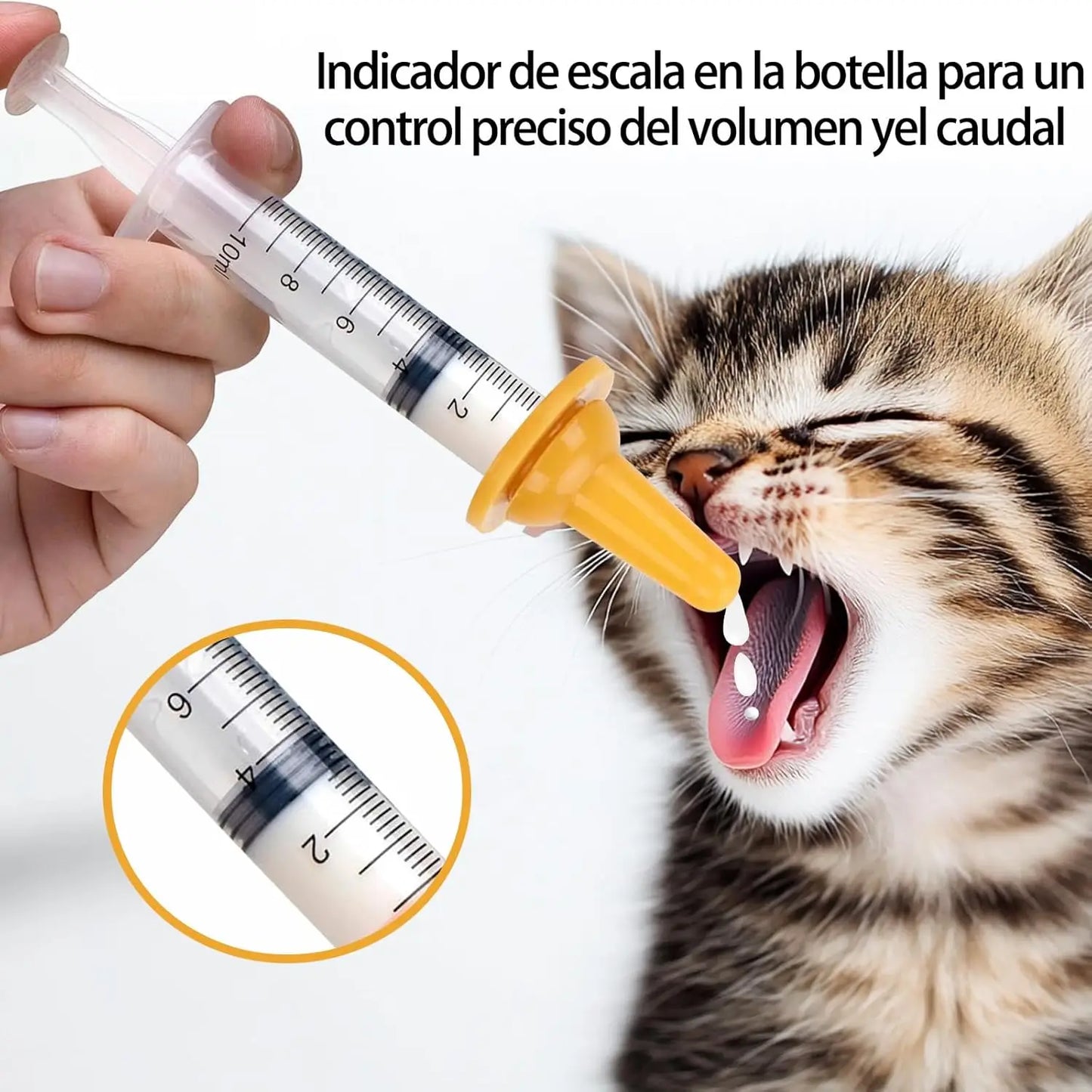 Nursing Bottle Set – Pet Bottle with Nipple – Handmade Feeding Set for Cats and Rabbits