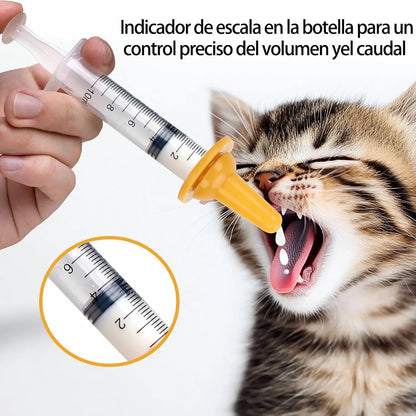 Nursing Bottle Set – Pet Bottle with Nipple – Handmade Feeding Set for Cats and Rabbits