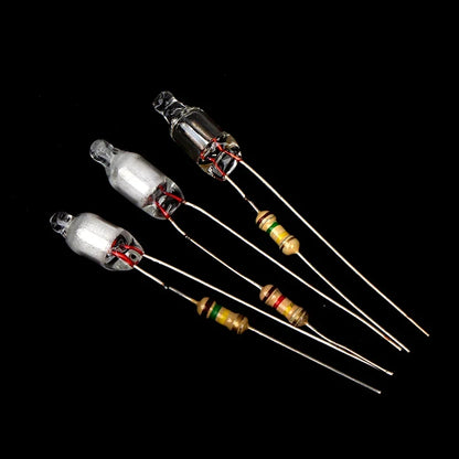 10Pcs Neon Light Bulbs 4x10mm 5x13mm 220V | Main Power Indicator with Built-in Resistor