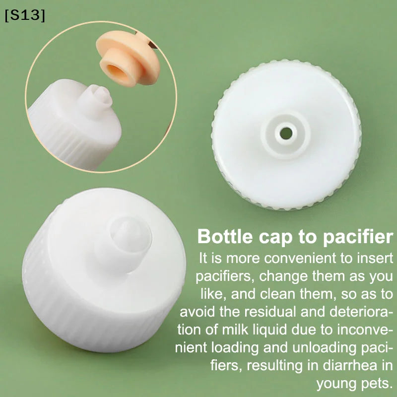 Pet Kitten Feeding Bottle Nipple Feeder Can Squeeze Liquid Milk Nursing Bottle For Newborn Dogs Puppies Rabbits Hamster Cat[Q]Q@