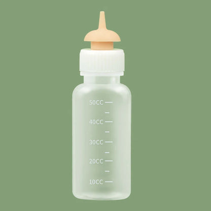 Pet Kitten Feeding Bottle Nipple Feeder Can Squeeze Liquid Milk Nursing Bottle For Newborn Dogs Puppies Rabbits Hamster Cat[Q]Q@