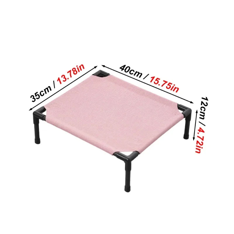 1PC Elevated Pet Bed Raised Small Animal Bed Breathable Washable Cooling Sleep Mat for Rabbit Hamster Cat Puppy Indoor Bed House