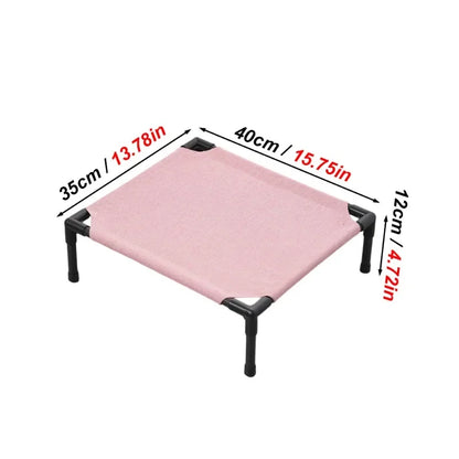 1PC Elevated Pet Bed Raised Small Animal Bed Breathable Washable Cooling Sleep Mat for Rabbit Hamster Cat Puppy Indoor Bed House