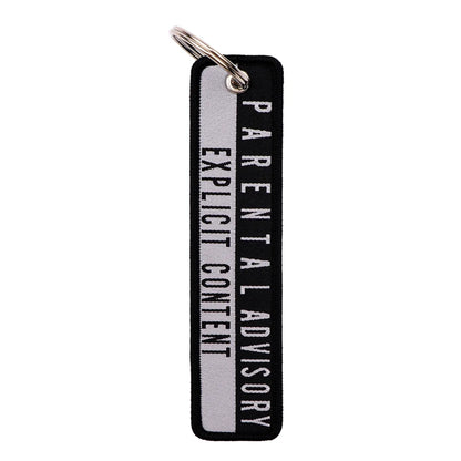 Embroidered Quote Key Fob | Personalized Gift Keyring