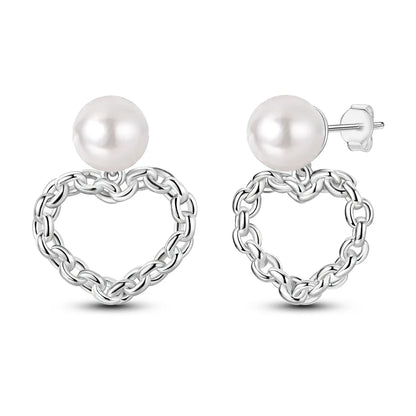 925 Sterling Silver Hoop Earrings with Zircon | Classic U-Shaped Women Jewelry