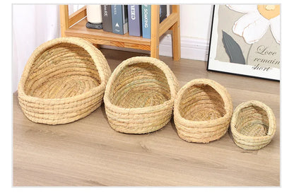 Grass Woven Bird Nest Rabbit Grass Nest Grass Mat Hamster Accessories Slippers Rabbit Nest Rabbit Winter Warm Pet Supplies