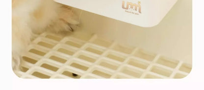 Large-capacity Rabbit Food Bowl with Secure Base Durable and Bite-resistant
