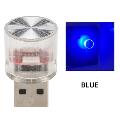 USB Mini RGB Night Light | LED Ambient Decorative Lamp for Bedroom, Car, Office