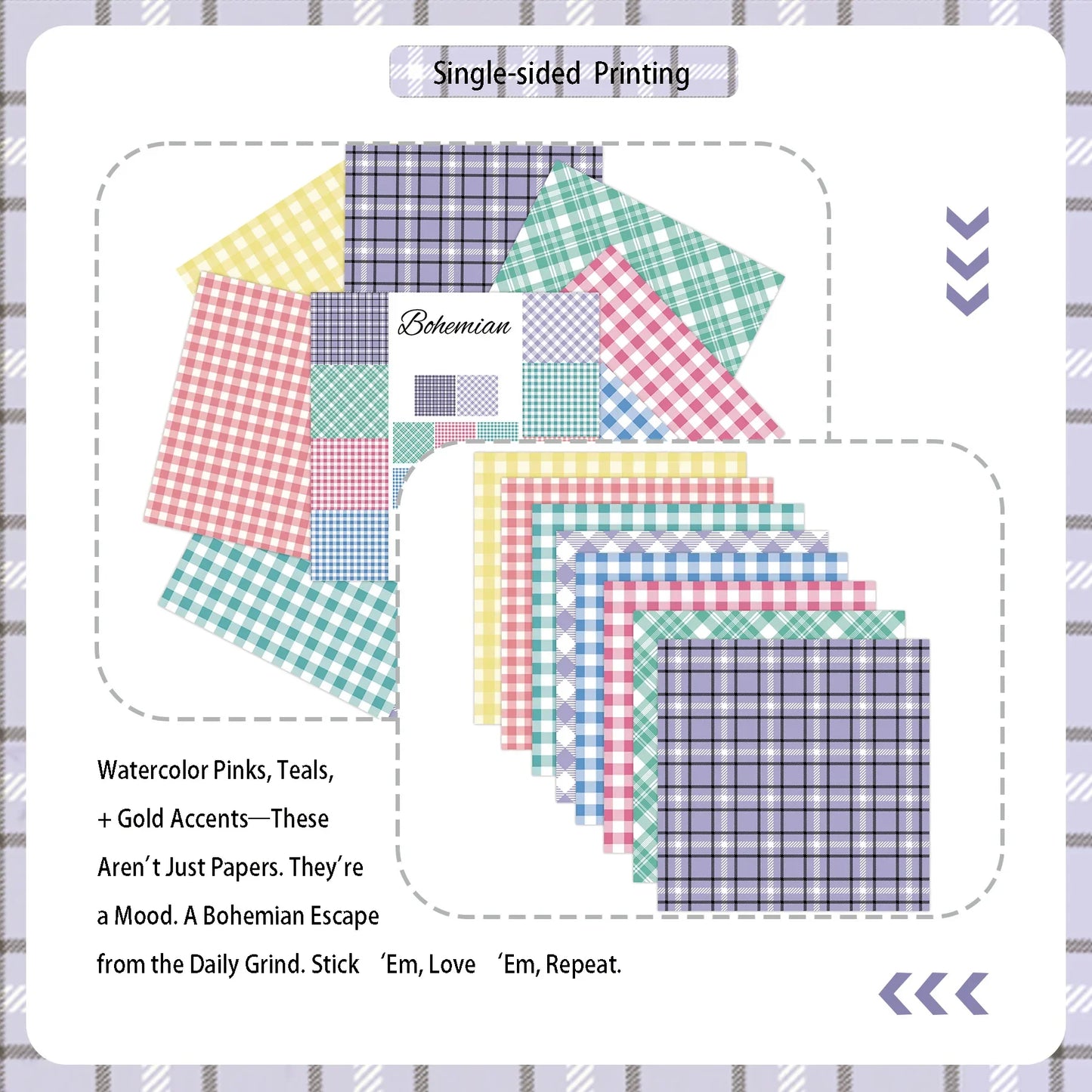 Retro Grid Collage Paper Sheets | DIY Scrapbooking & Junk Journal Material