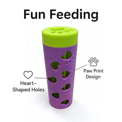 Interactive Dog Bite Resistant Pet Leaking Food Dog Paw Pattern Plastic Slow Feeder Teeth Grinding Puppy Puzzle Pet Training