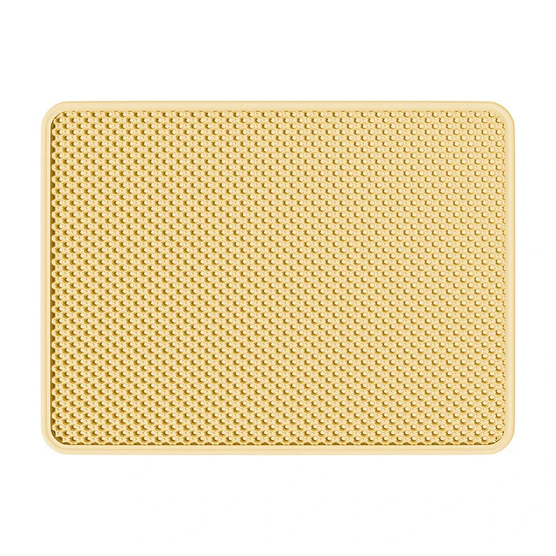 Cat Litter Mat, Double Layer Trapping Mat, Litter Box Filter Pad, Waterproof & Anti-Slip, Prevents Litter Tracking