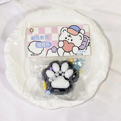 Mini Cat Paw Squeeze Toy | Silicone Pinch Decompression Toy