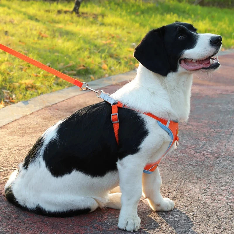 Small Medium Dogs Harness Vest Walking Traction Rope Reflective Straps, Soft Mesh Harness Breathable Pet Supplies