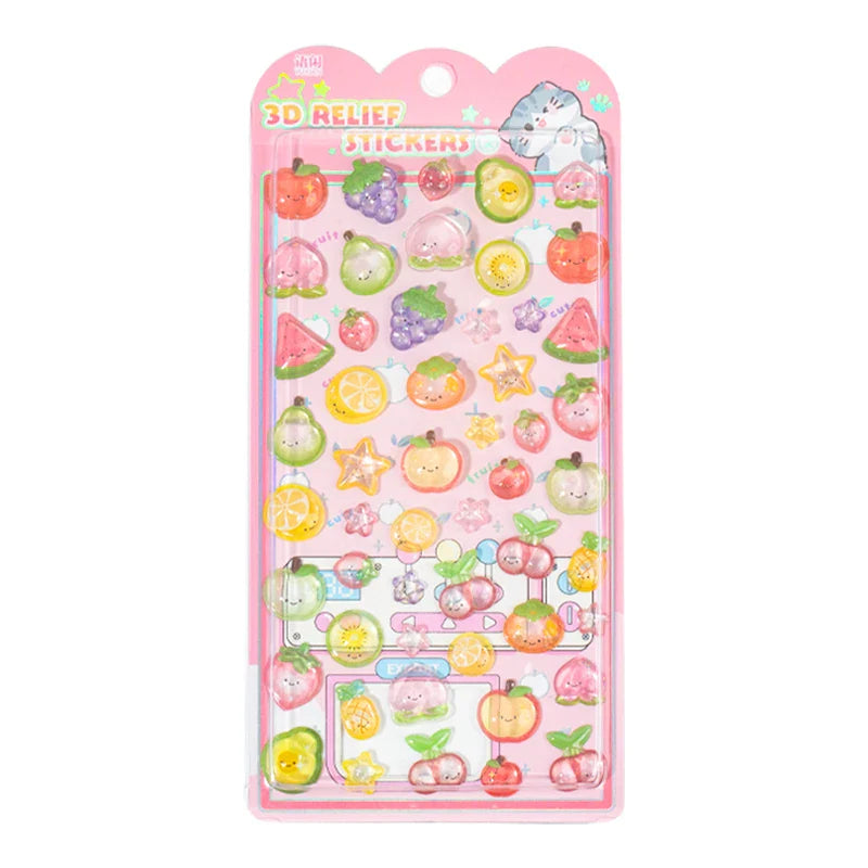 3D Food Stamping Seal Sticker | Japanese Anime Decorative Craft Stickers for Kids